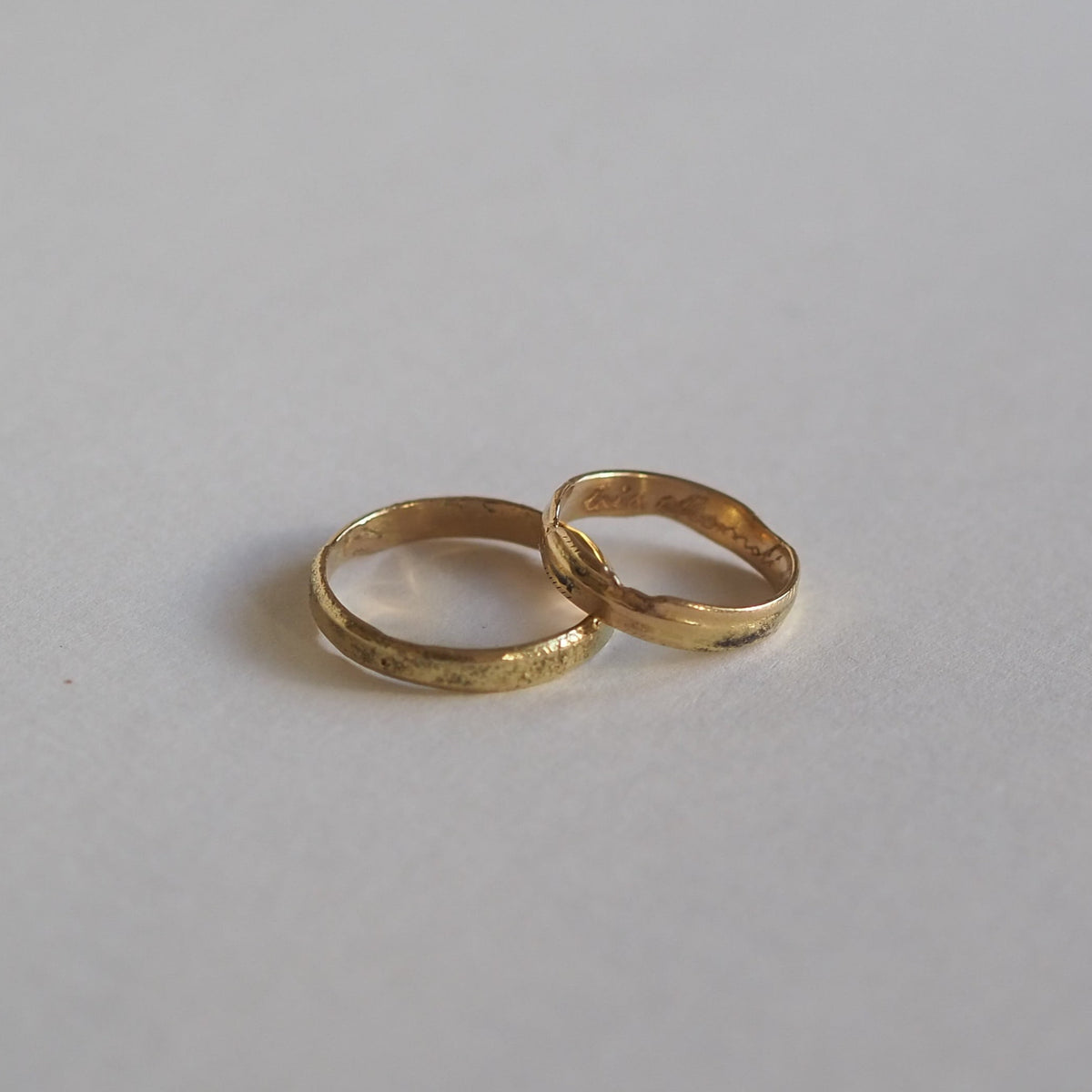 Alianzas de oro, hechas a mano en Valencia