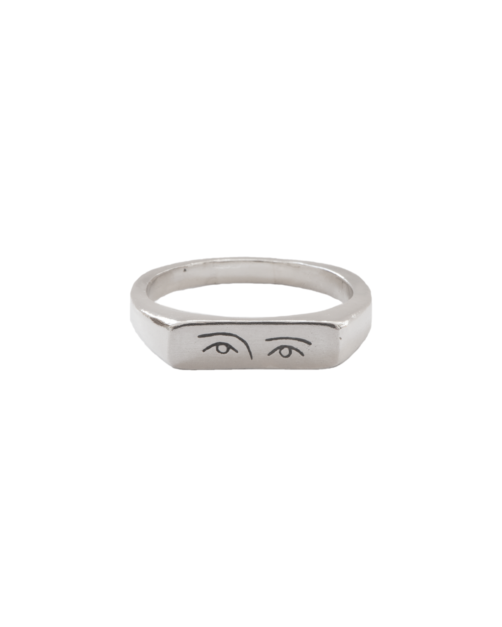 Anillo de plata Violeta, hecho a mano en Valencia 