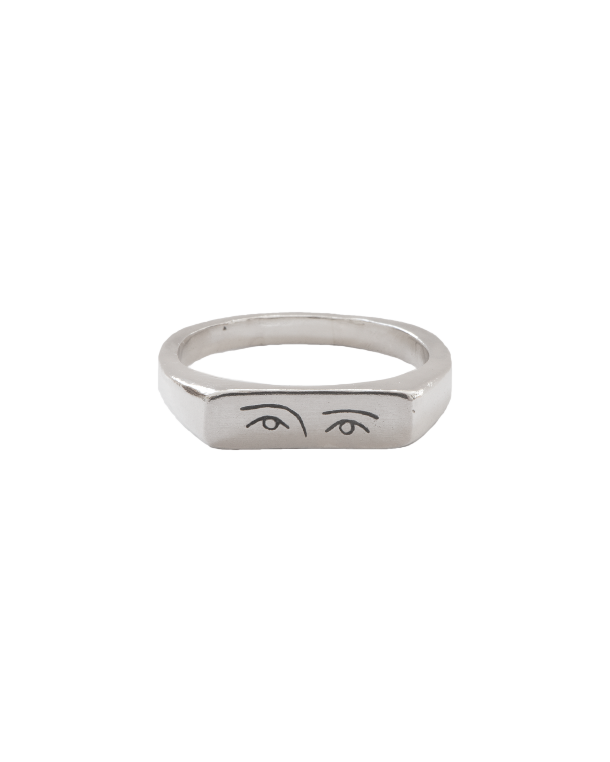 Anillo de plata Violeta, hecho a mano en Valencia 