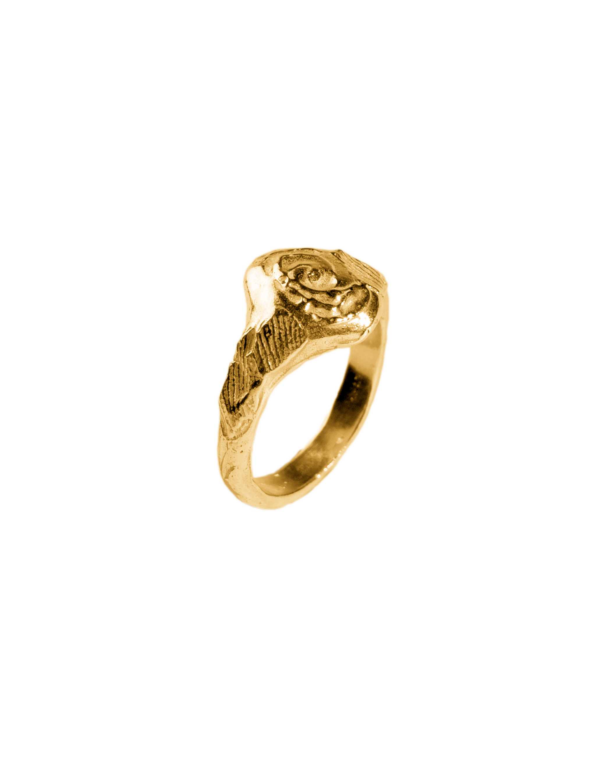 Anillo Ona dorado, hecho a mano en València
