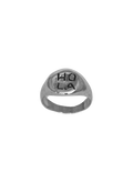 Anillo sello HOLA signet, hecho a mano en plata de ley