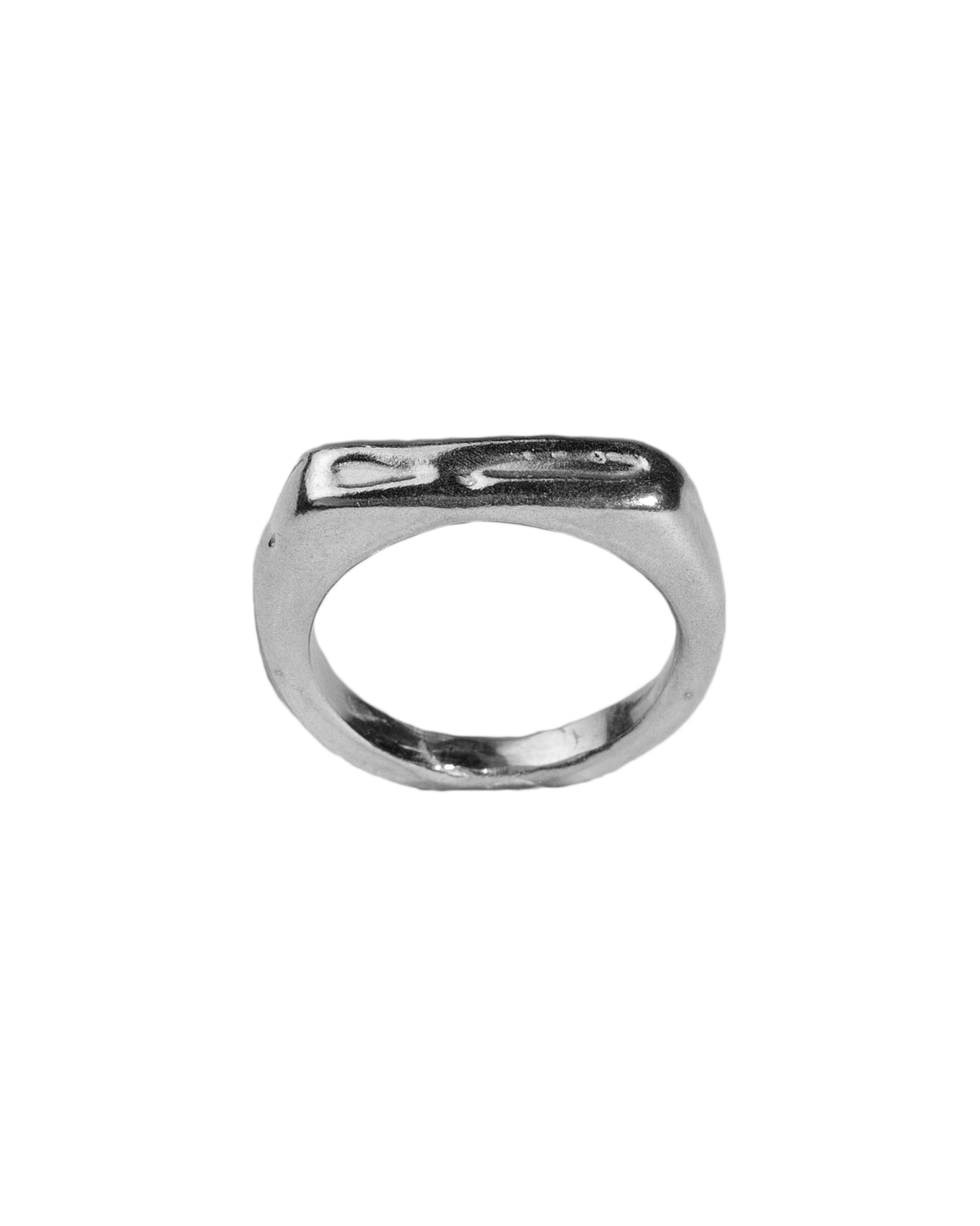 Anillo sello Melted Signet I, hecho a mano con plata de ley en Valencia