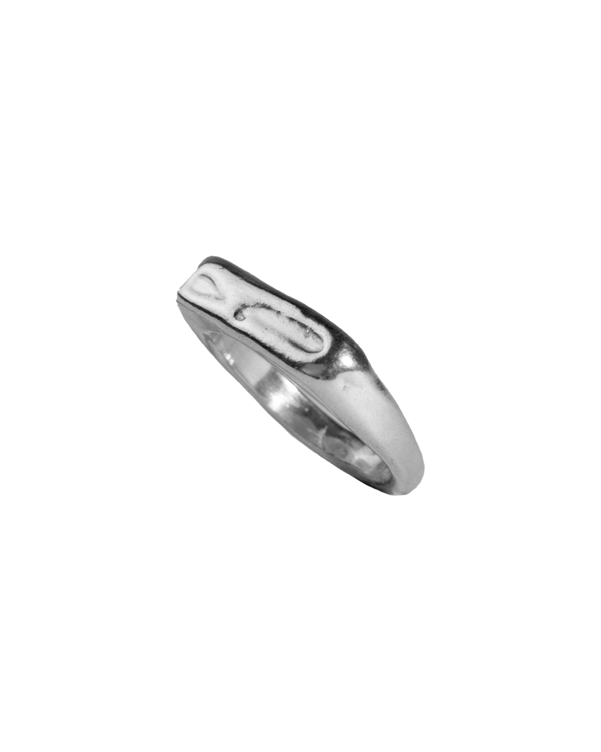 Anillo sello Melted Signet I, hecho a mano con plata de ley en Valencia