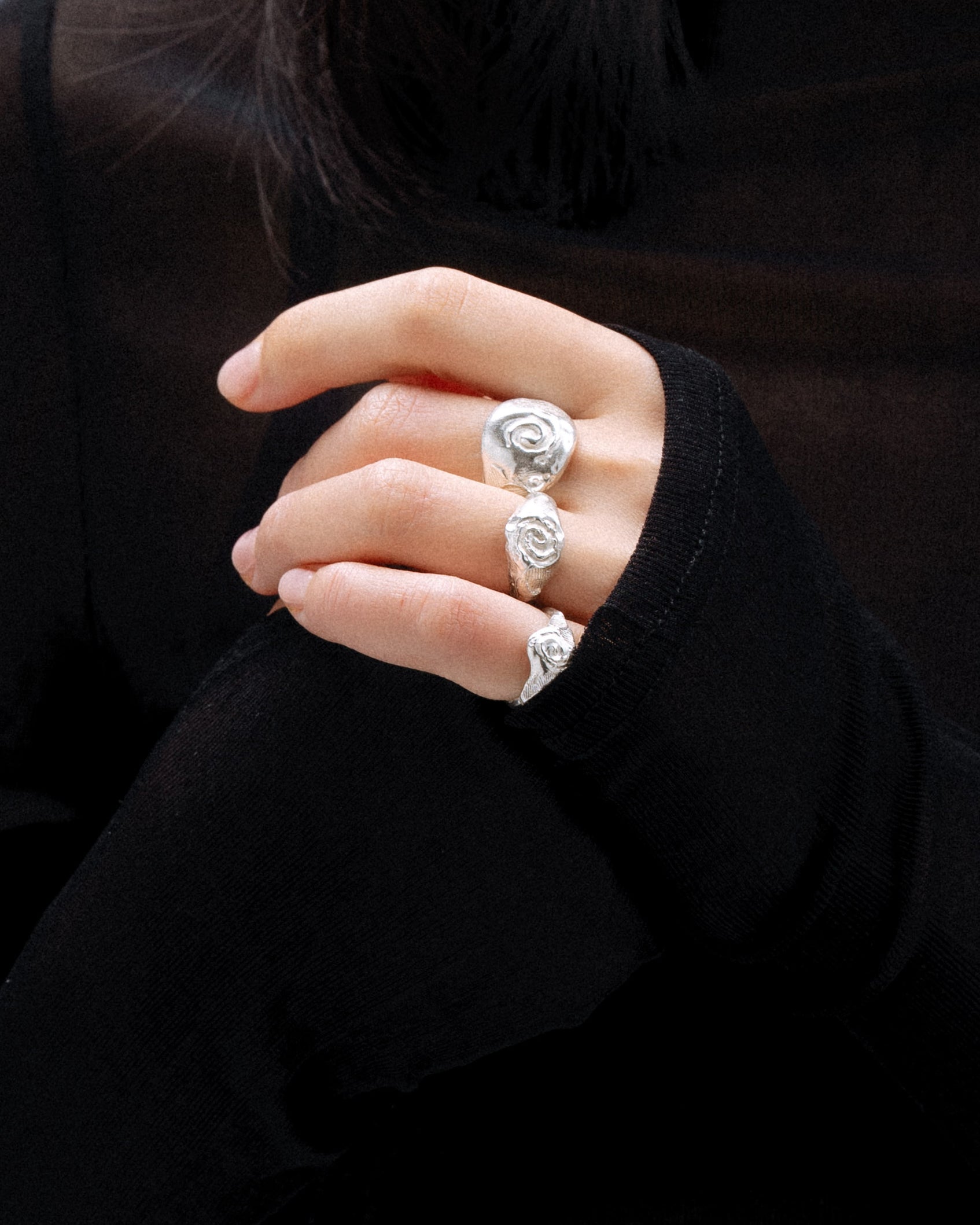 Anillos en plata de ley, hechos a mano en València
