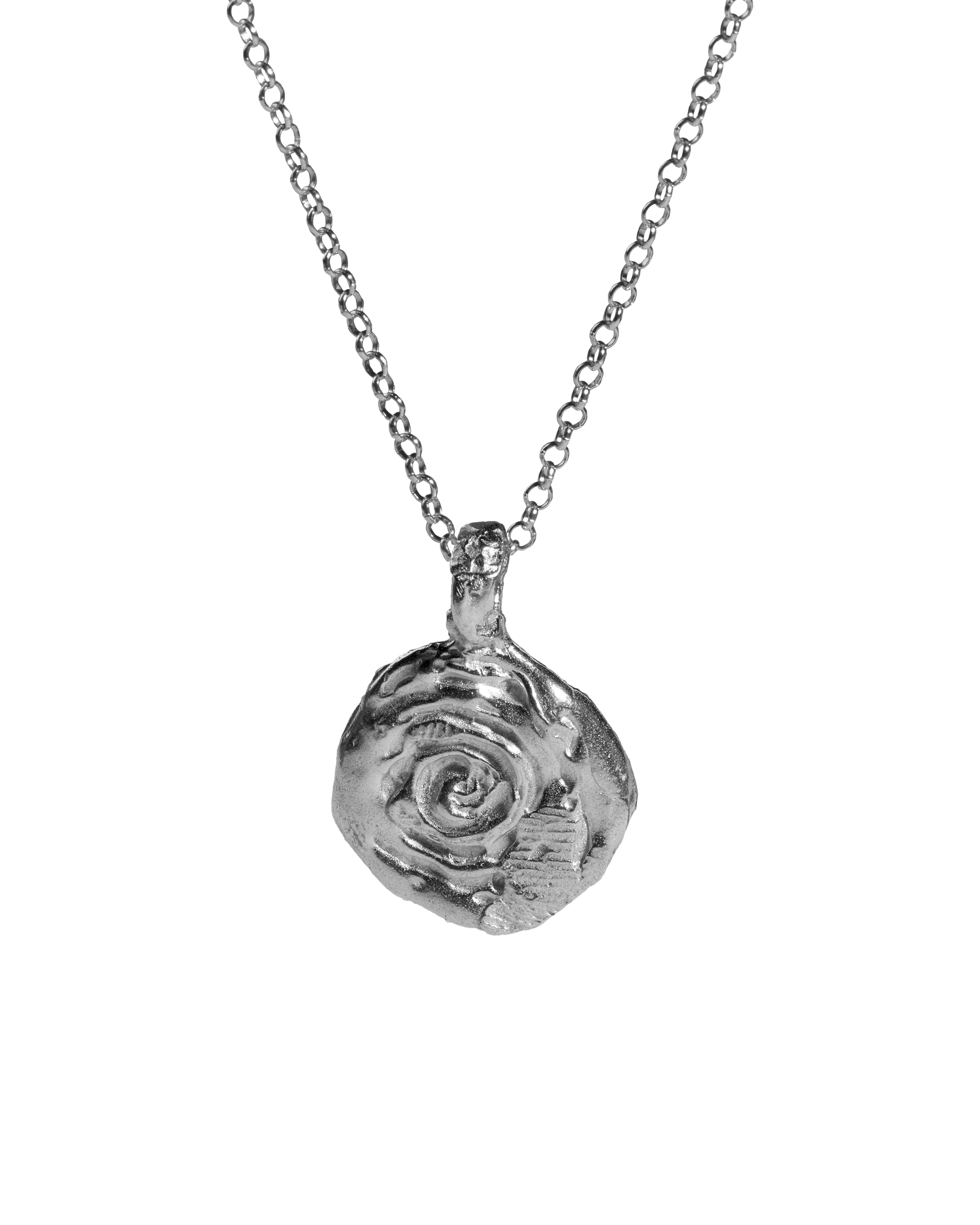 Collar de plata Giro M, hecho a mano en València