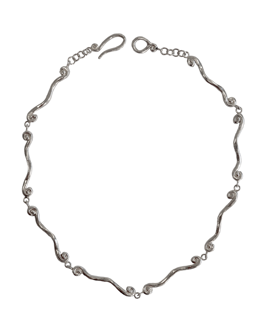 Collar de plata Volta, hecho a mano en València