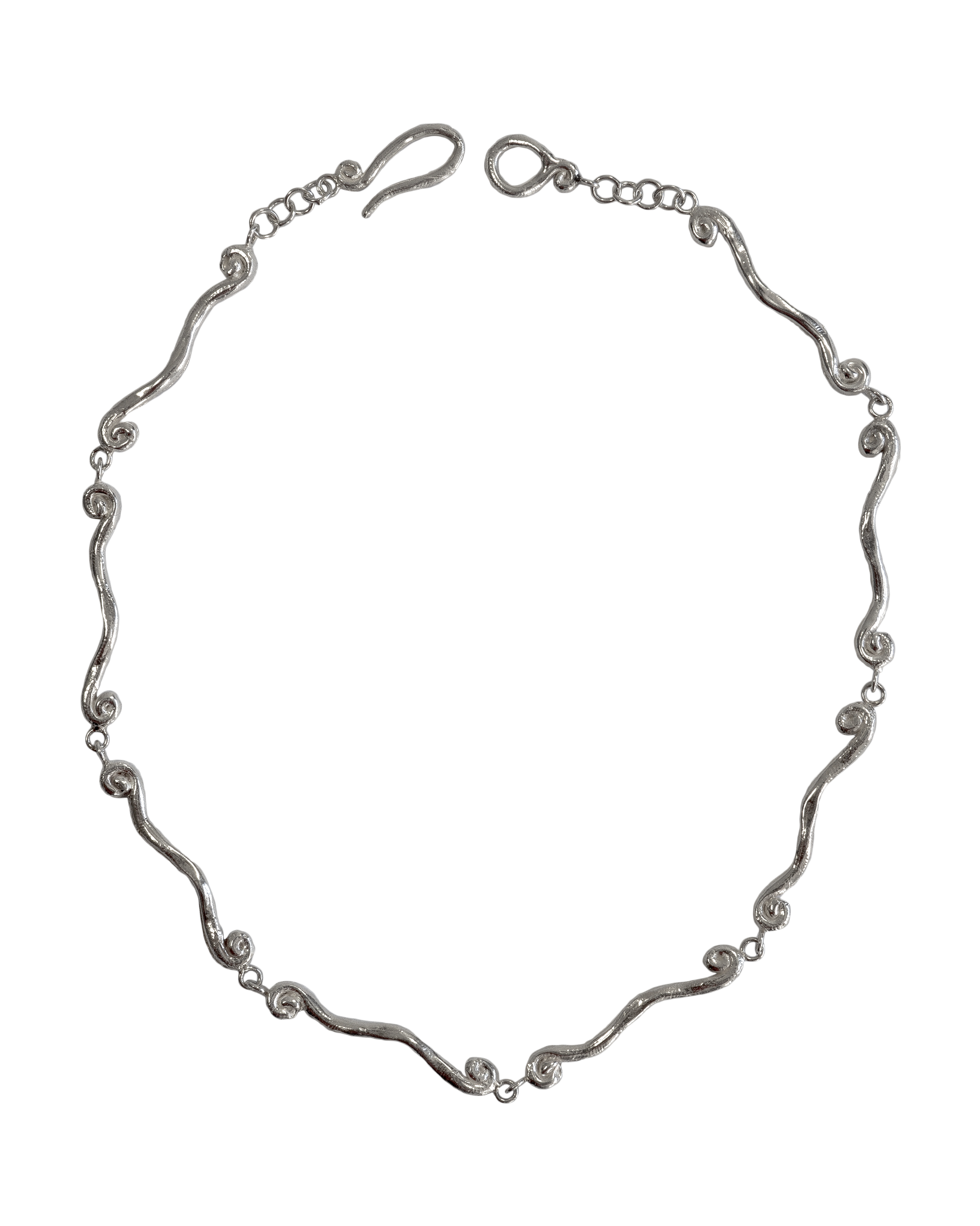 Collar de plata Volta, hecho a mano en València