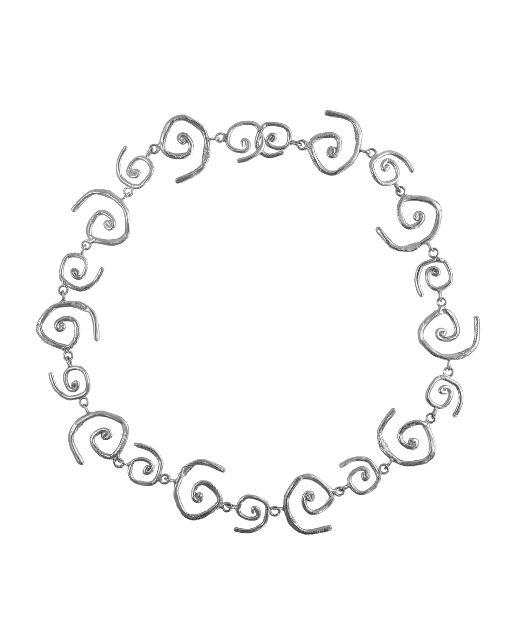 Collar de plata Vórtice, hecho a mano en València
