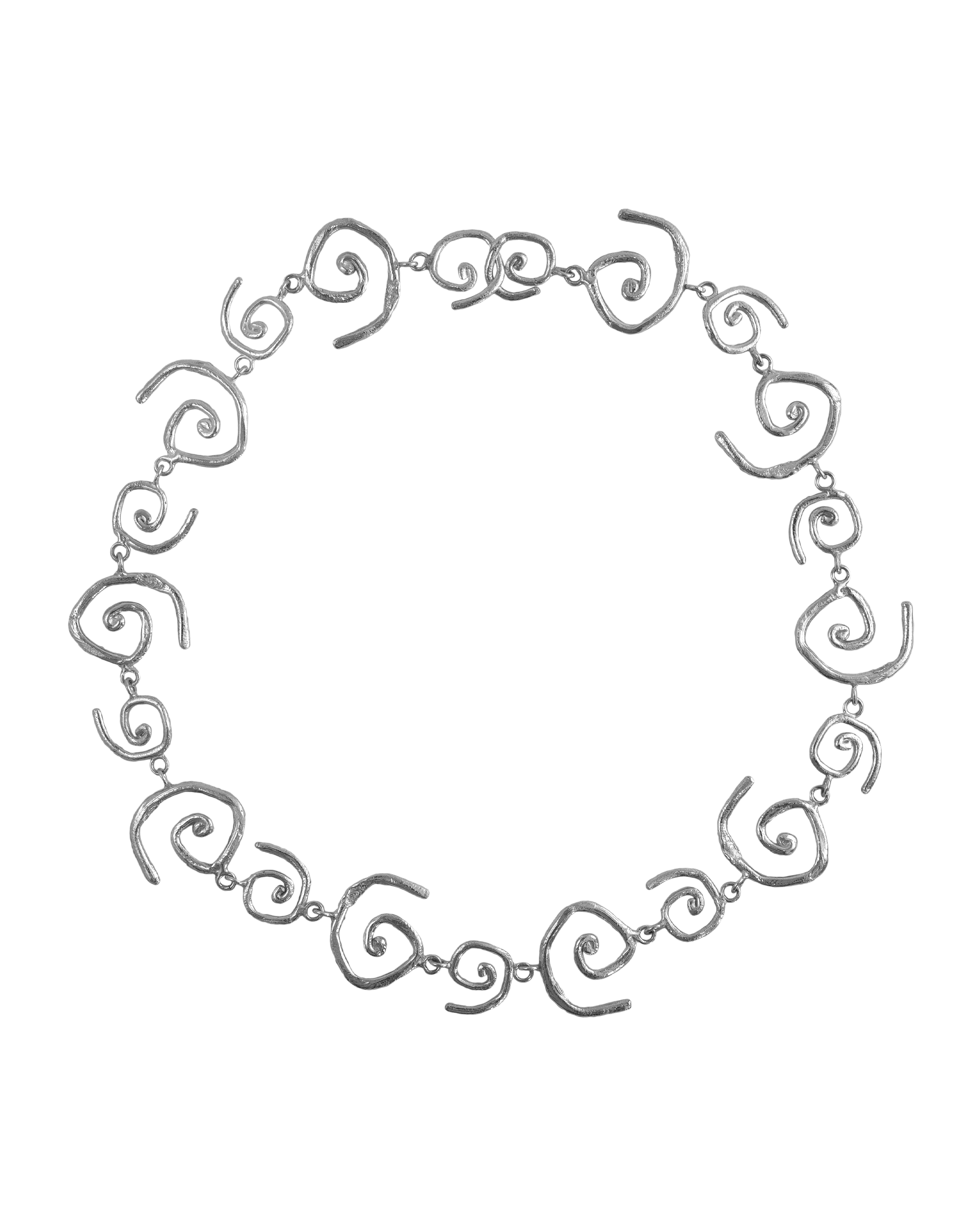 Collar de plata Vórtice, hecho a mano en València
