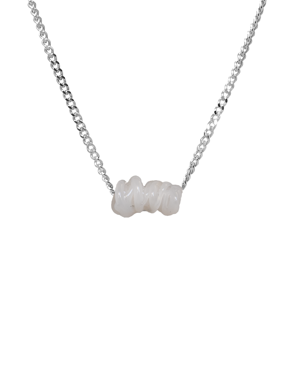 Collar de vidrio Tornado, hecho a mano en Valencia