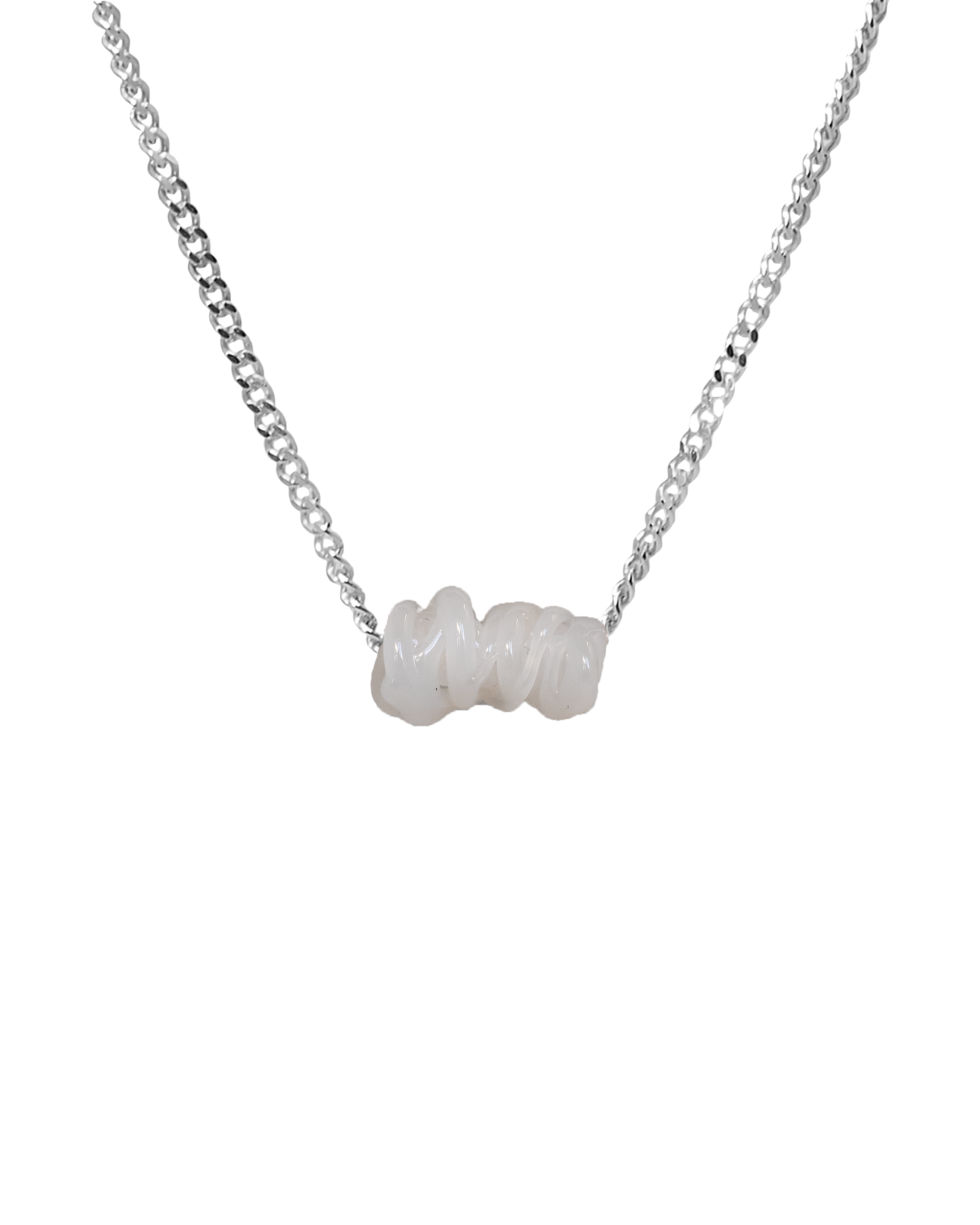 Collar de vidrio Tornado, hecho a mano en Valencia