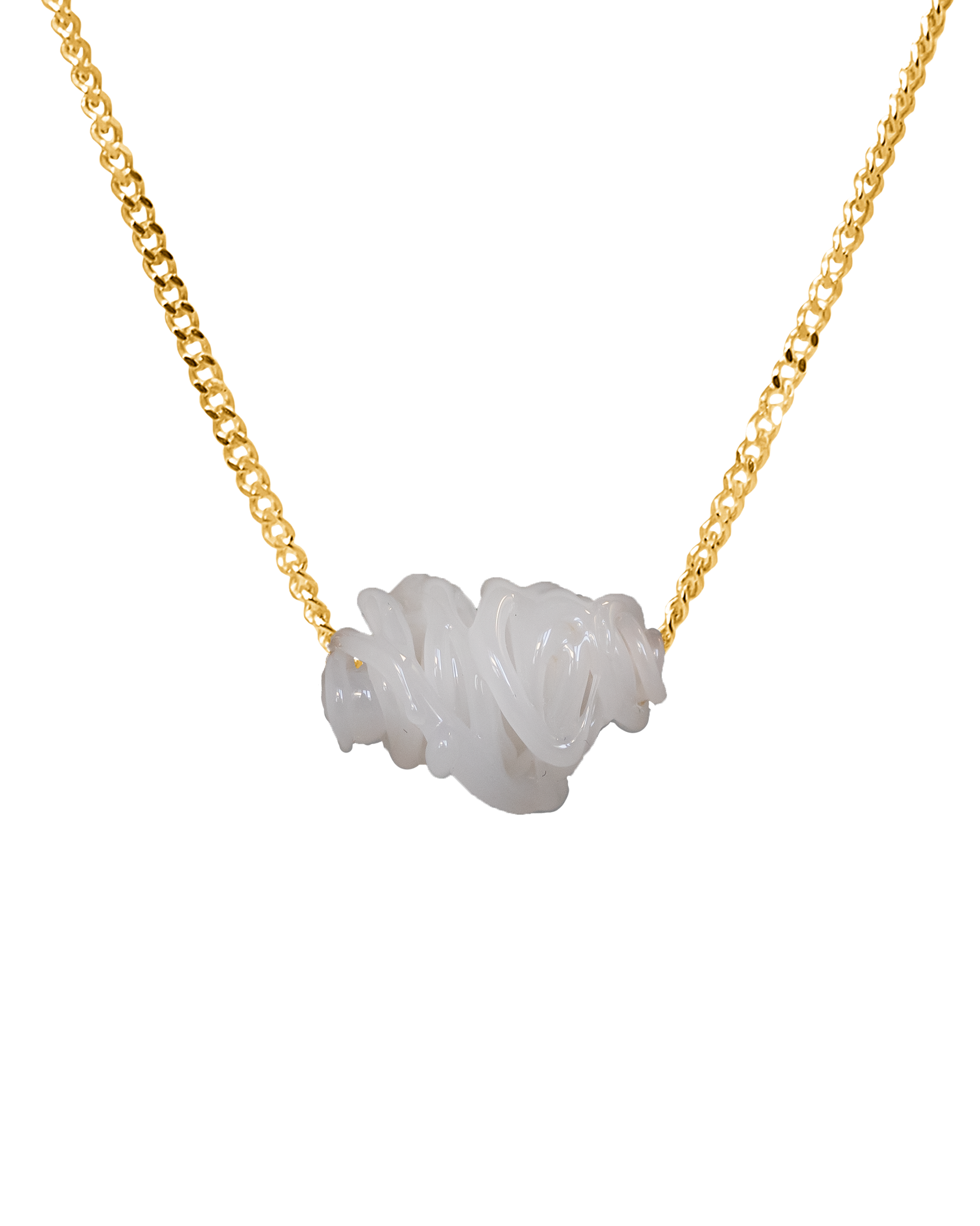 Collar de vidrio Tornado, hecho a mano en Valencia