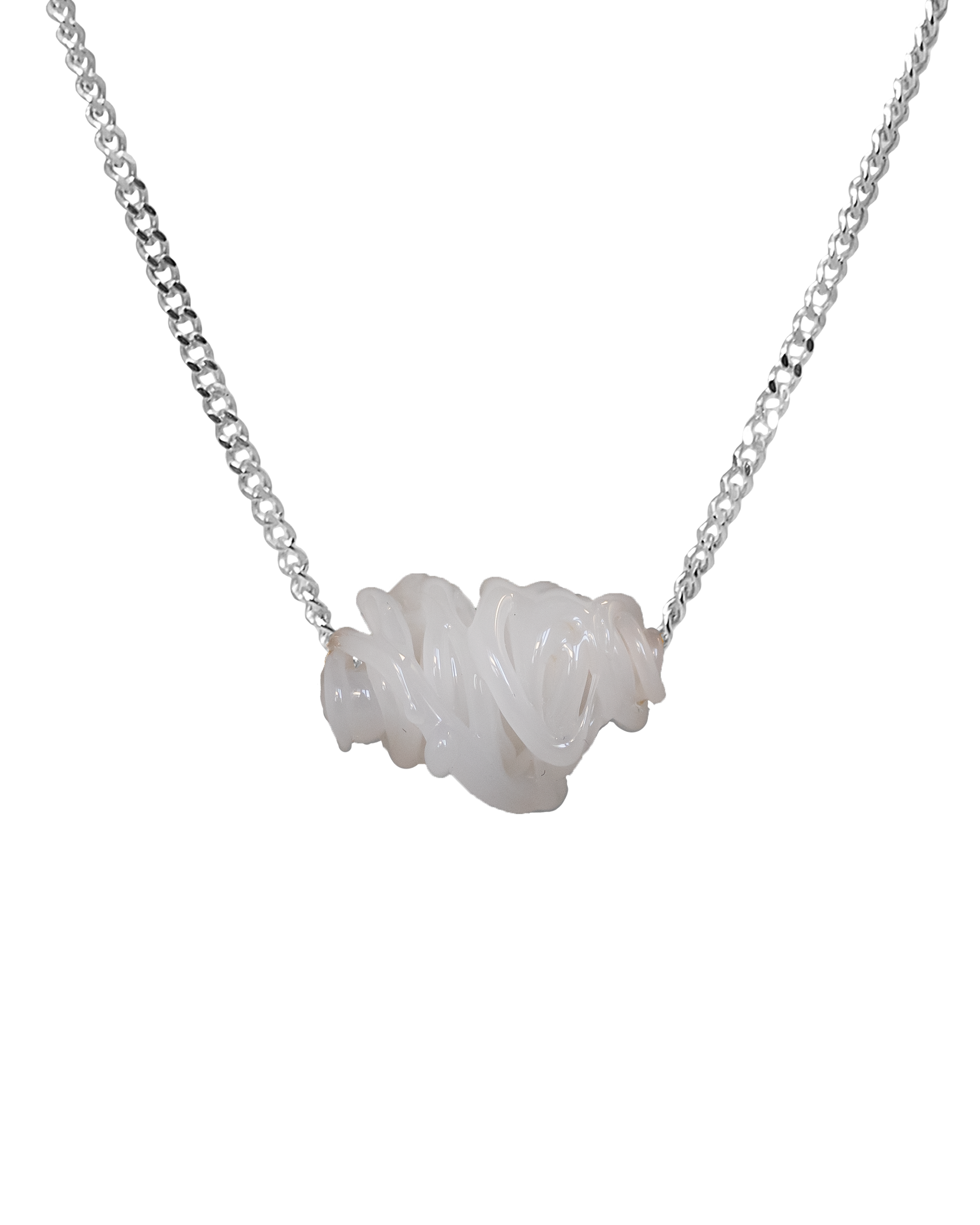 Collar de vidrio Tornado, hecho a mano en Valencia