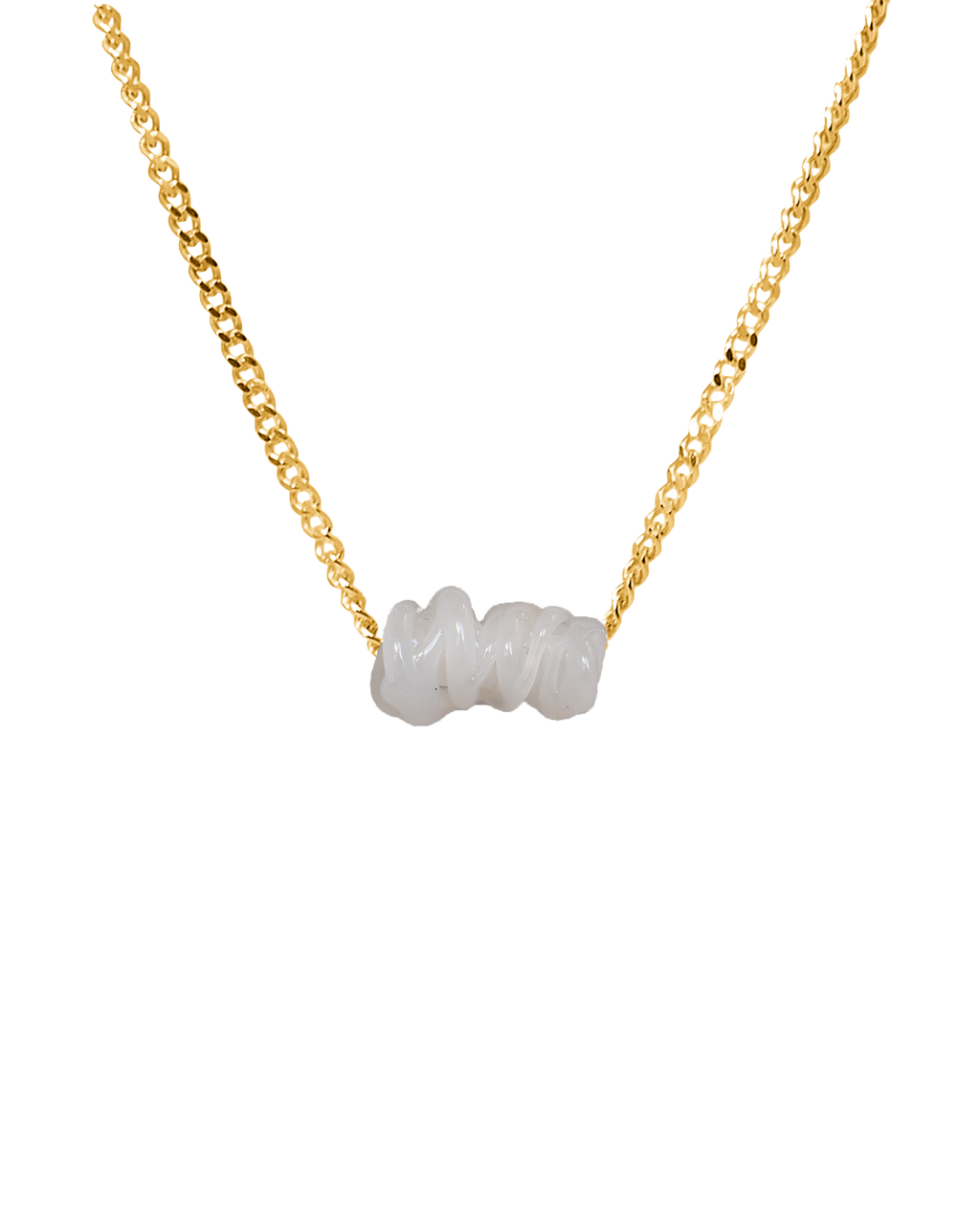 Collar de vidrio Tornado, hecho a mano en Valencia