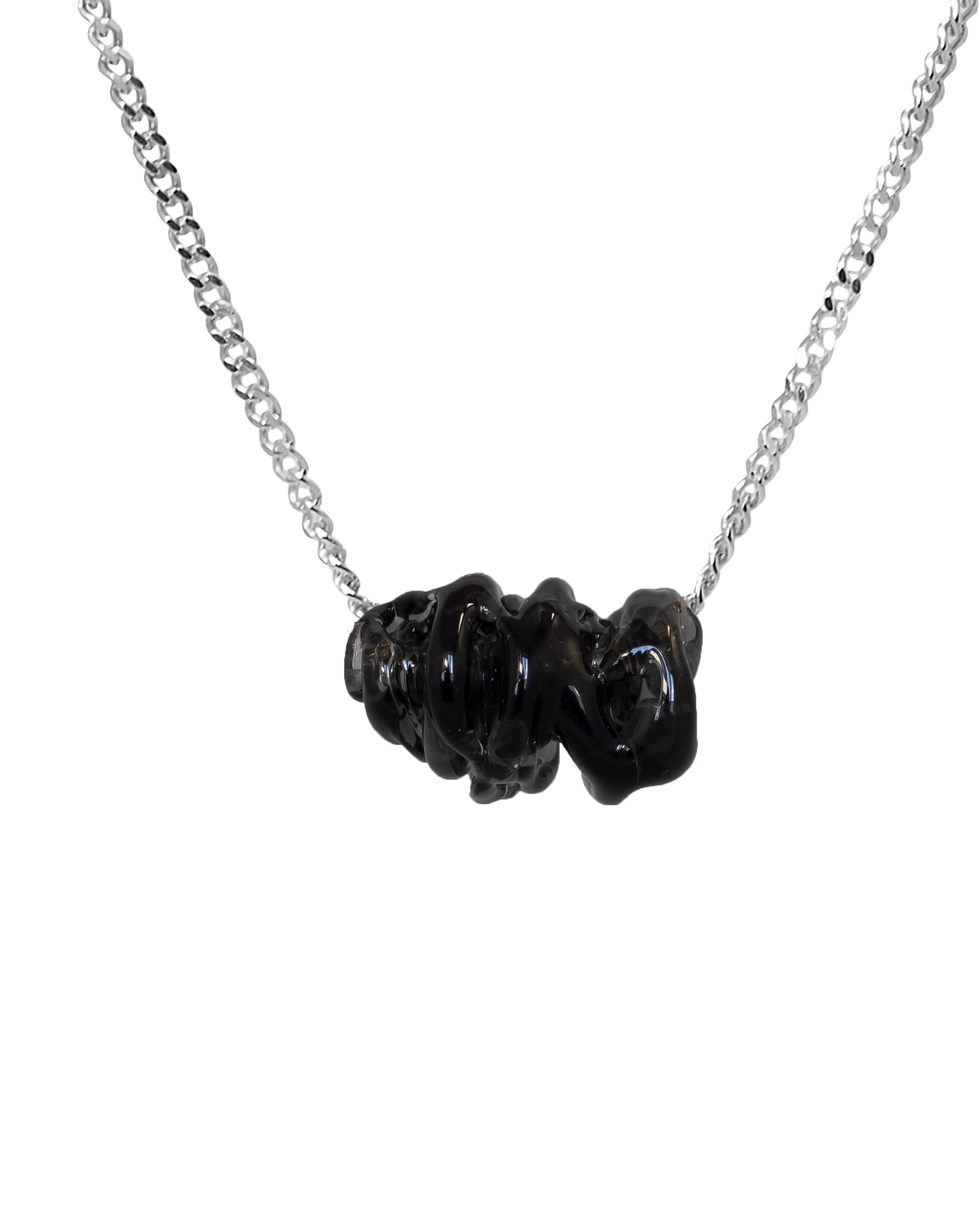 Collar de vidrio Tornado, hecho a mano en Valencia