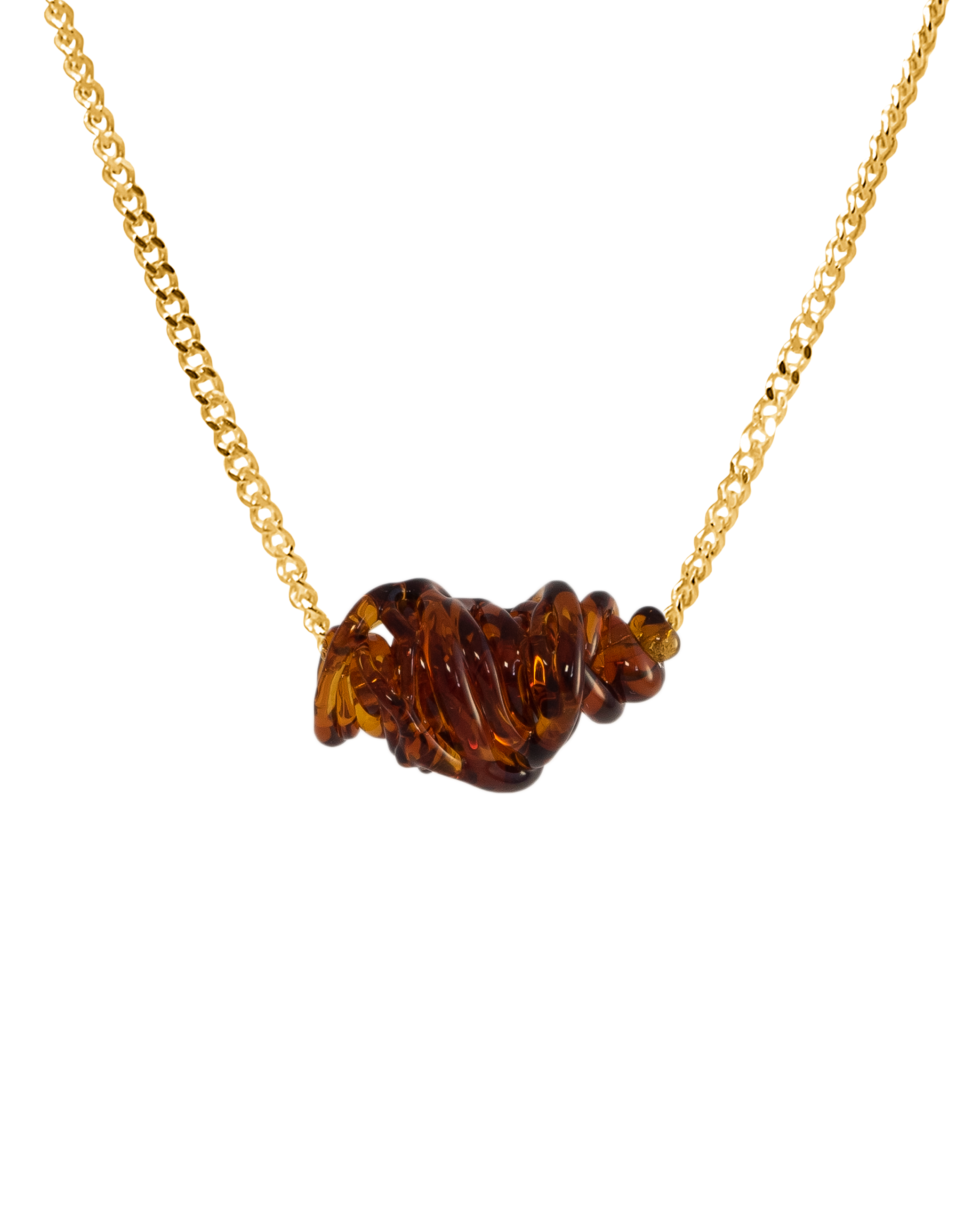 Collar de vidrio Tornado, hecho a mano en Valencia