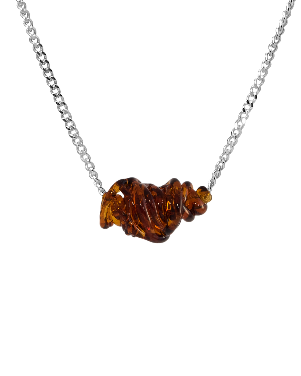 Collar de vidrio Tornado, hecho a mano en Valencia