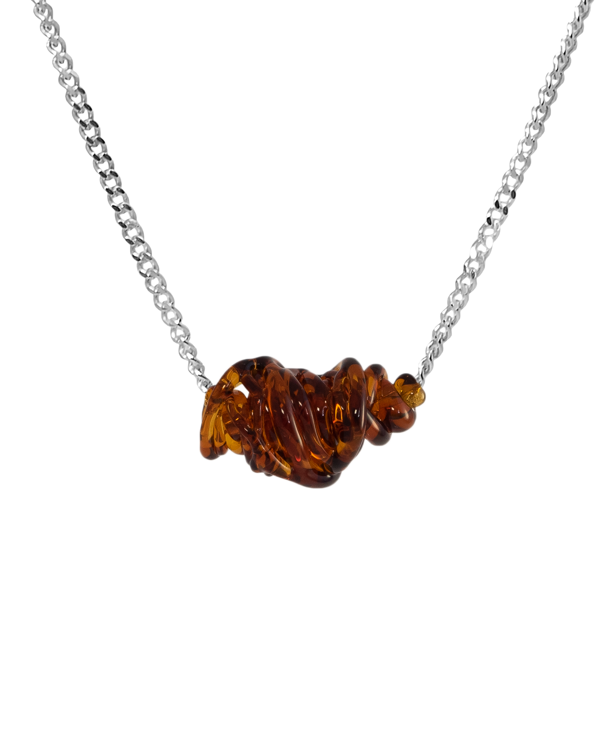 Collar de vidrio Tornado, hecho a mano en Valencia