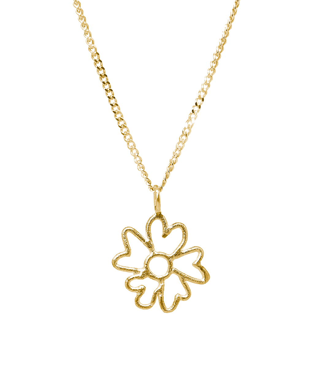 Collar dorado Tallo Gladis, hecho a mano con plata de ley en Valencia