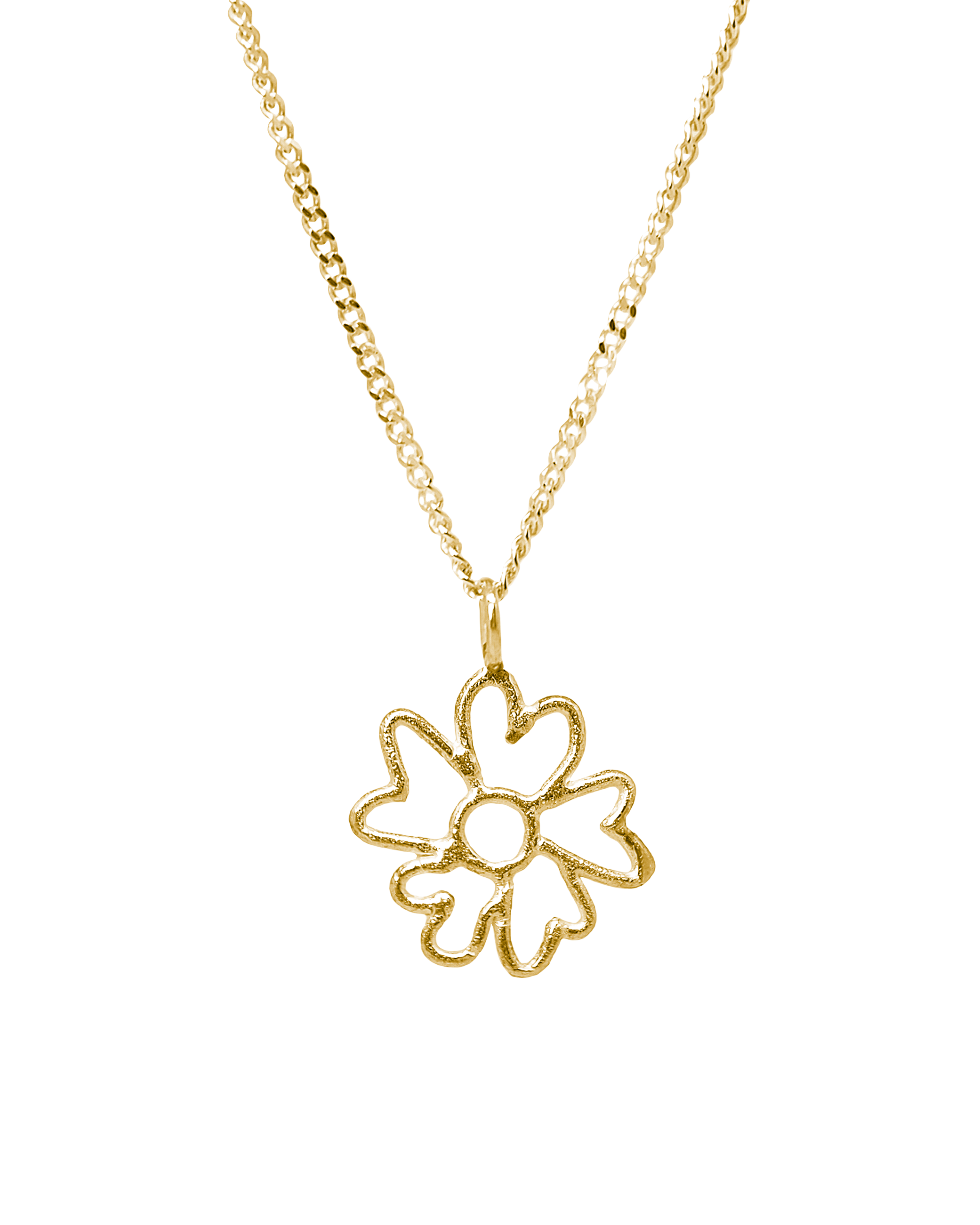 Collar dorado Tallo Gladis, hecho a mano con plata de ley en Valencia