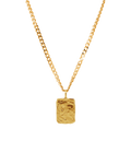 Collar dorado Marea S , hecho a mano en Valencia con plata de ley