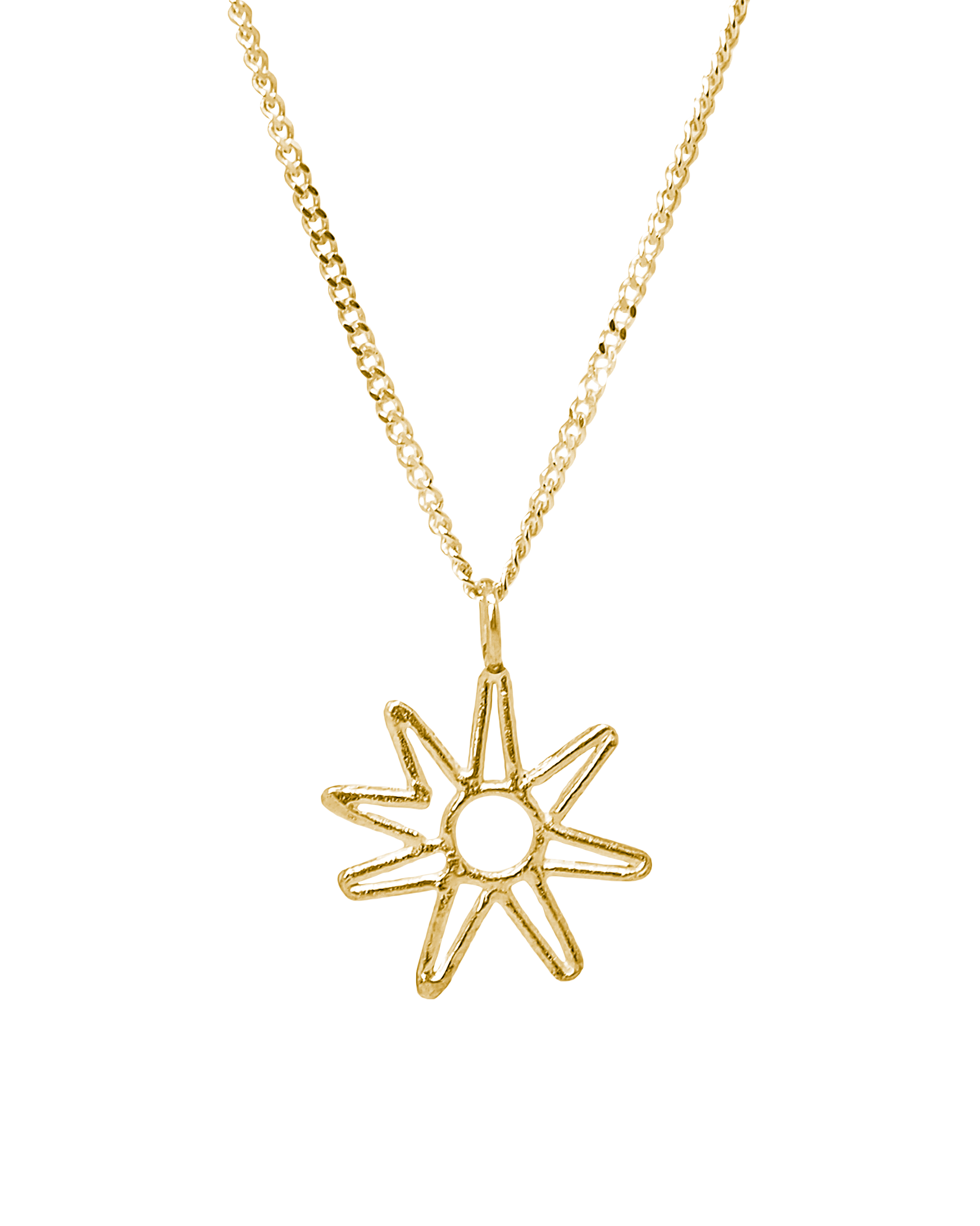 Collar dorado Tallo Azu, hecho a mano con plata de ley en Valencia