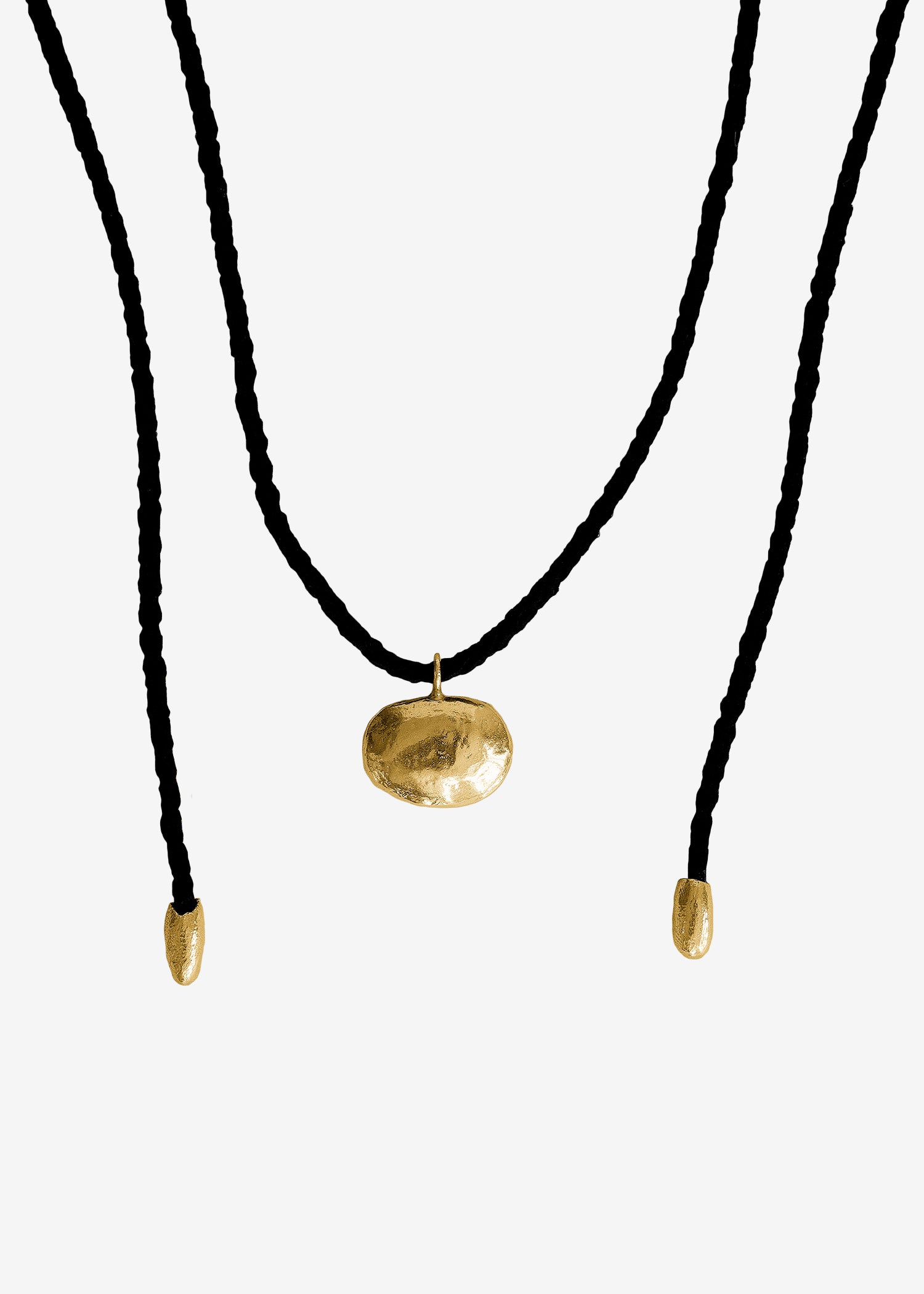 Collar dorado Pedra, hecho a mano en Valencia