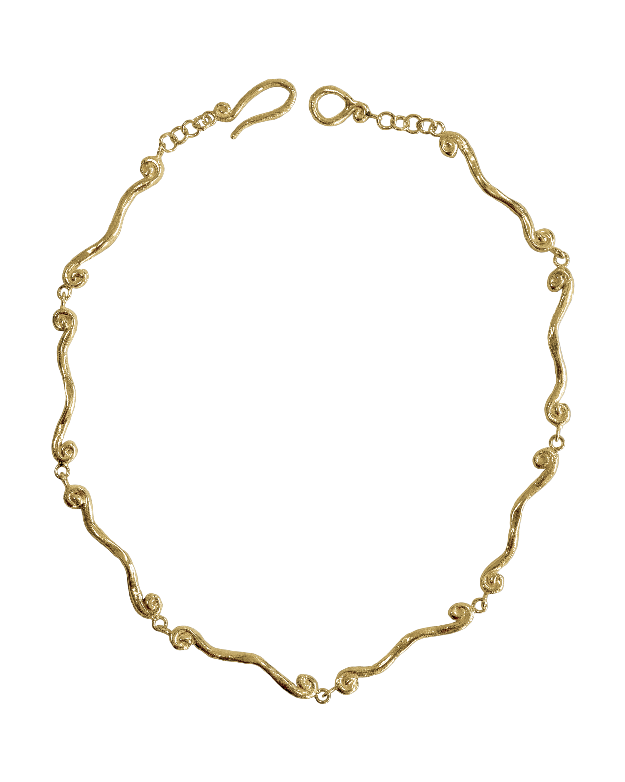Collar dorado Volta, hecho a mano en València