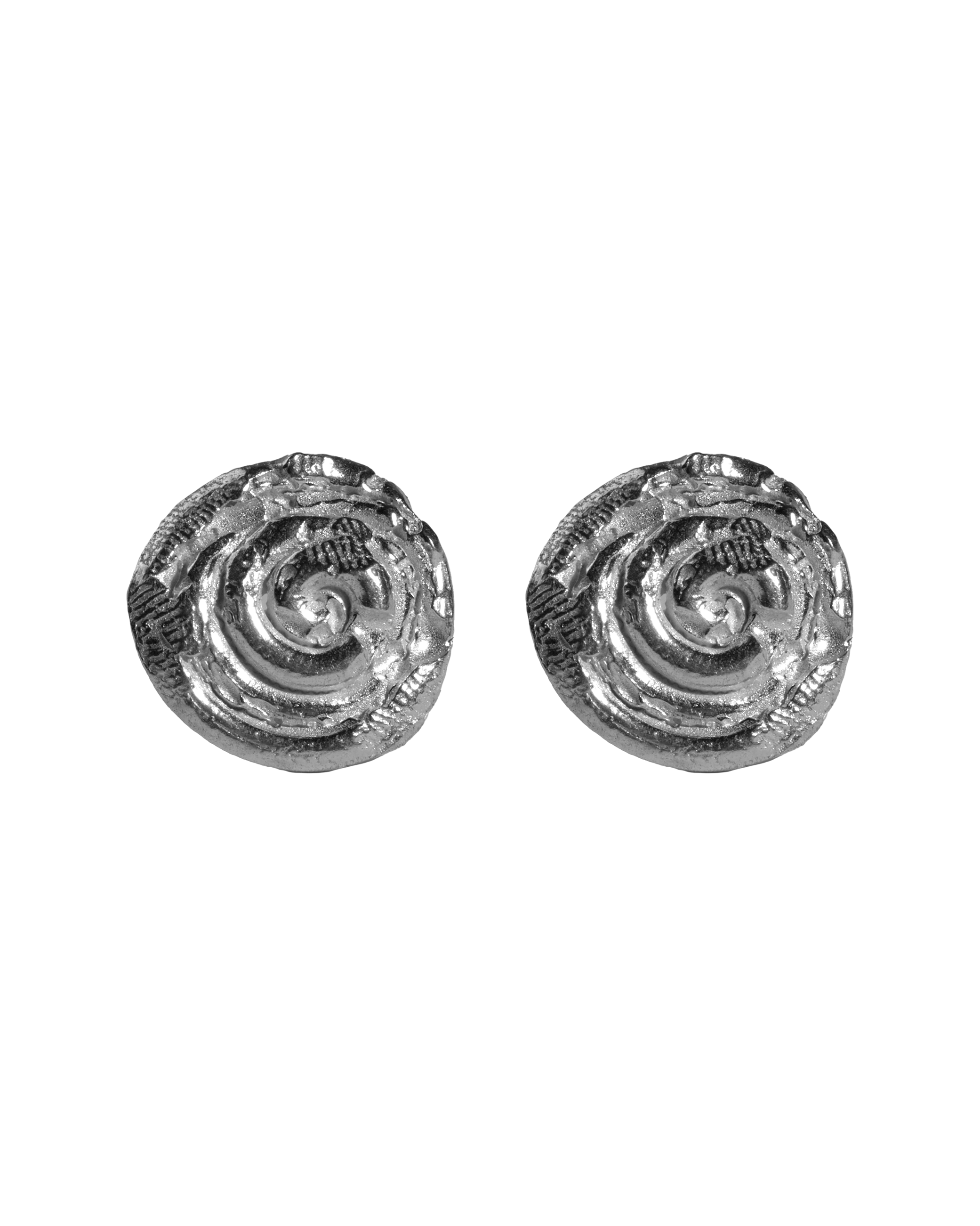Pendientes de plata Giro M, hechos a mano en Valencia