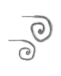 Pendientes de plata Vórtice, hechos a mano en Valencia