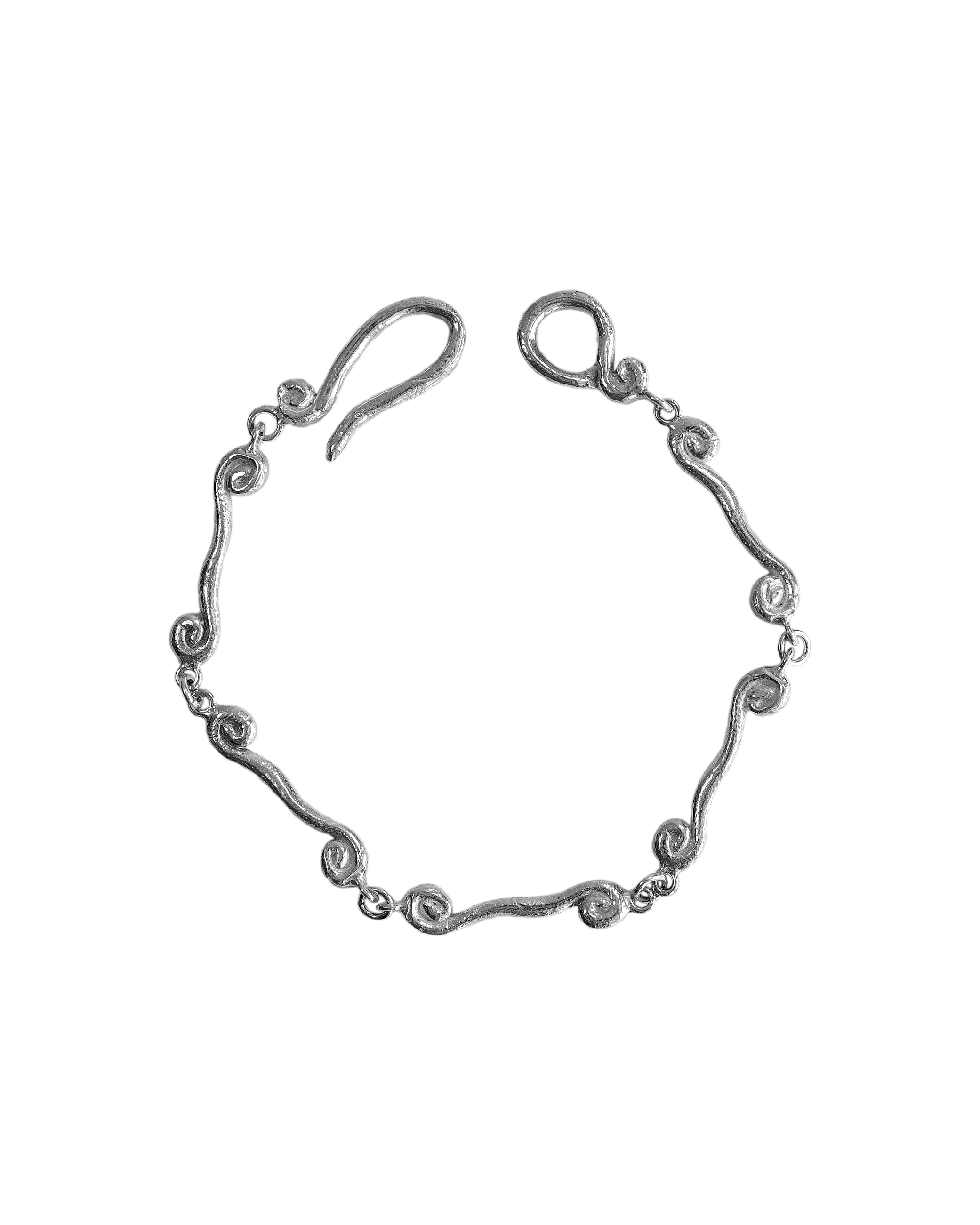 Pulsera Volta, hecha a mano en Valencia con plata de ley